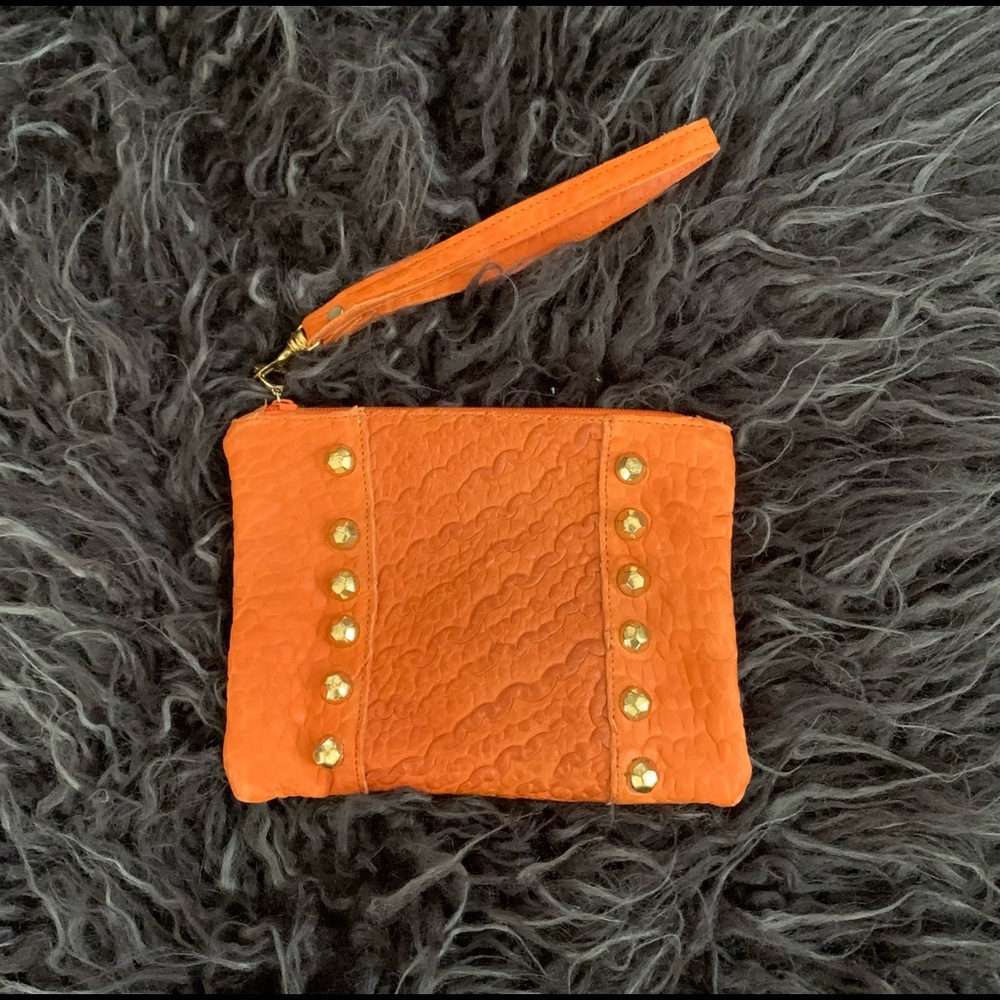 Vasiliki Lagis Leather Wristlet, made in USA